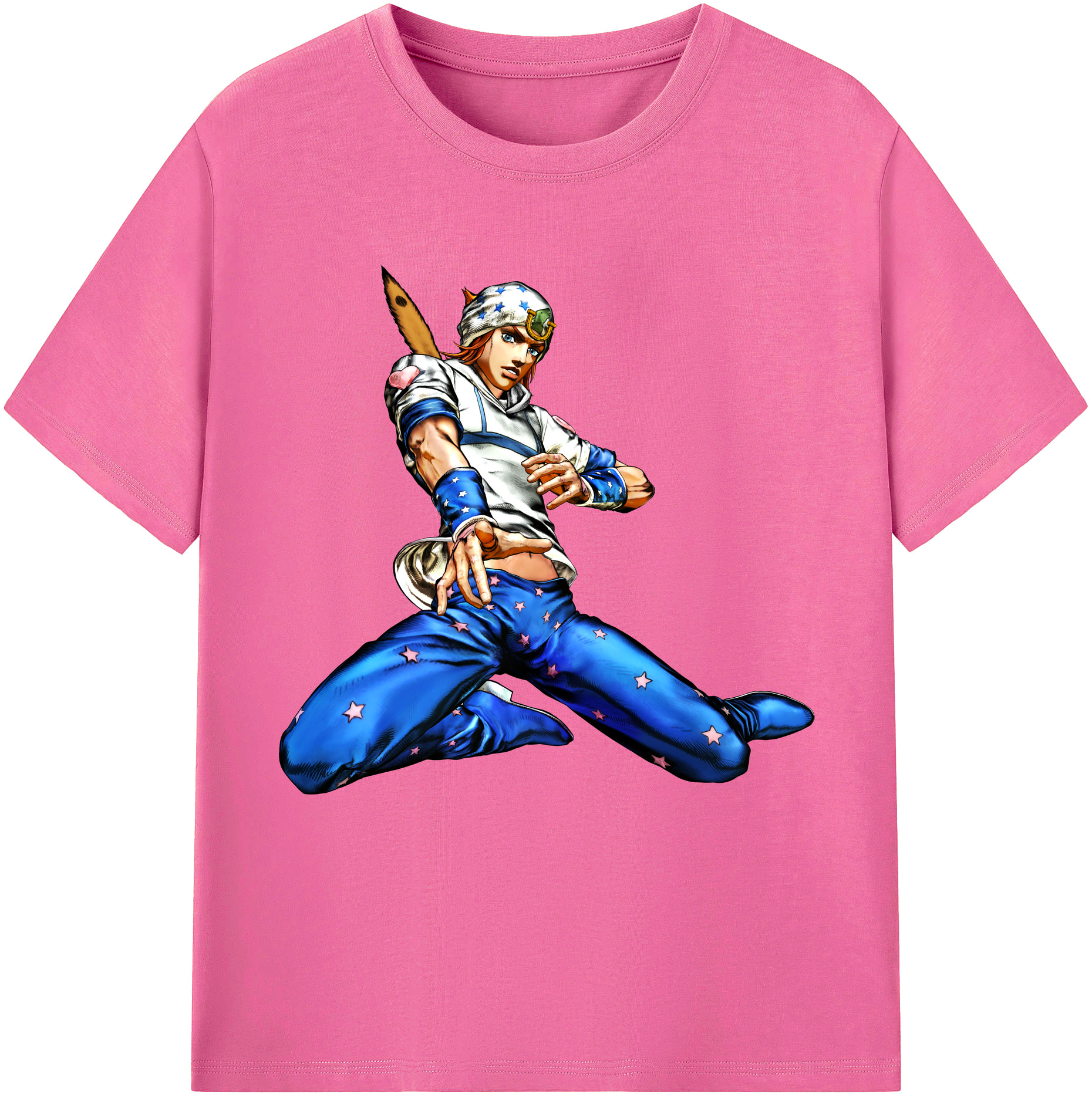 （画像用） ジョジョの奇妙な冒険 ジョナサン?ジョースター JoJo's Bizarre Adventure Jonathan Joestar レディースカジュアルプリントTシャツ（綿100％）